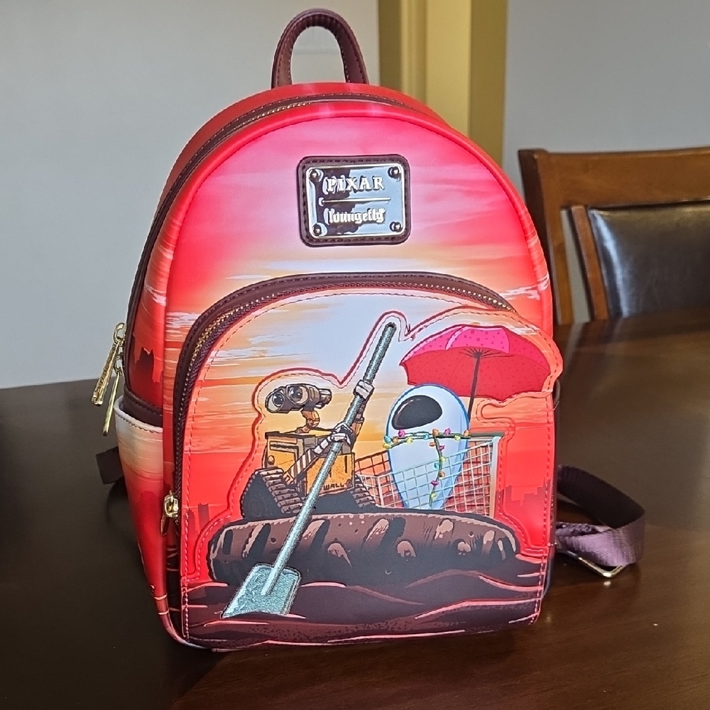 Pixar Loungefly Wall E And Eve Backpack